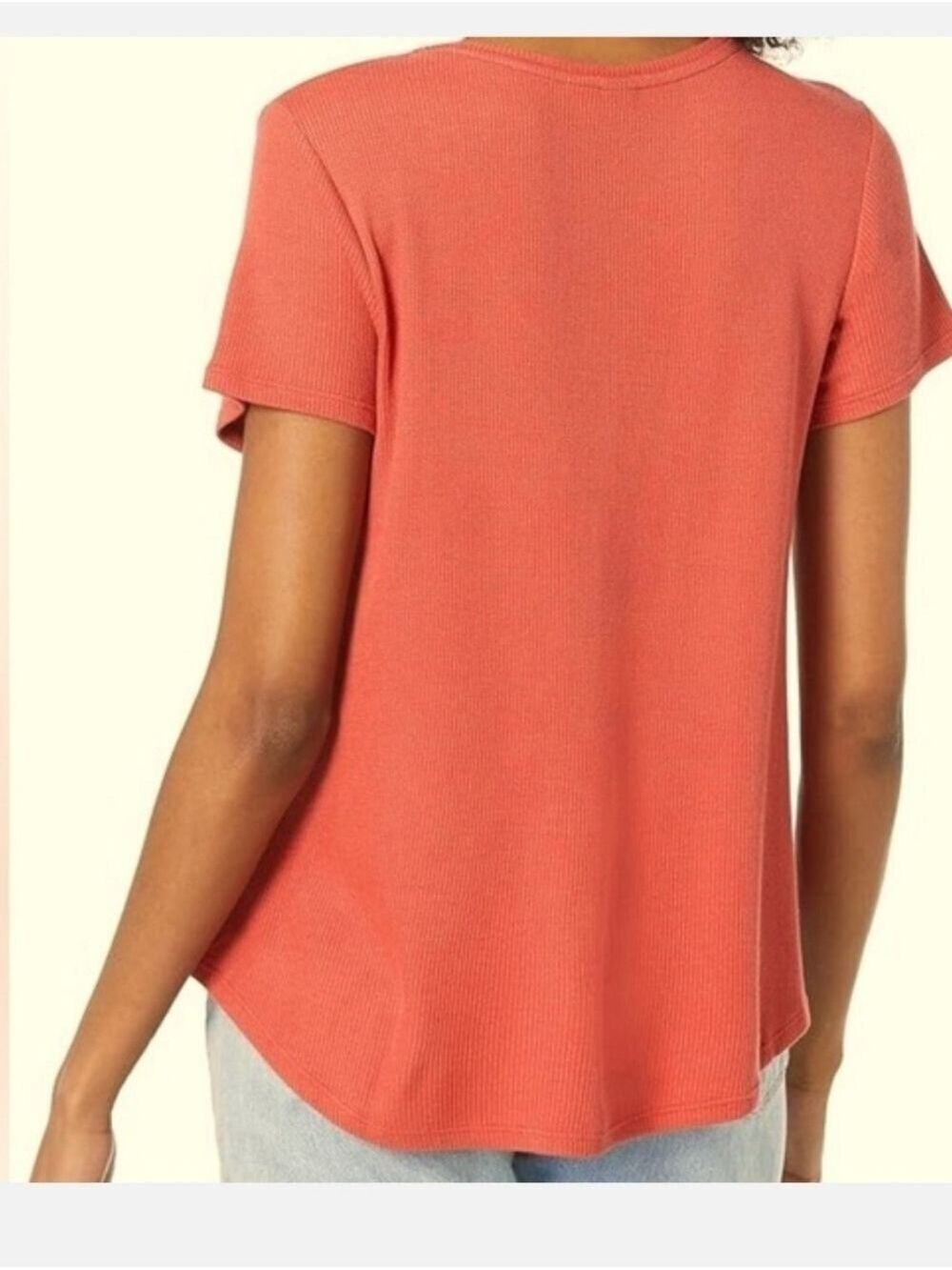 Volcom Ribbed Short Sleeve Henley Top Large - Picture 6 of 6